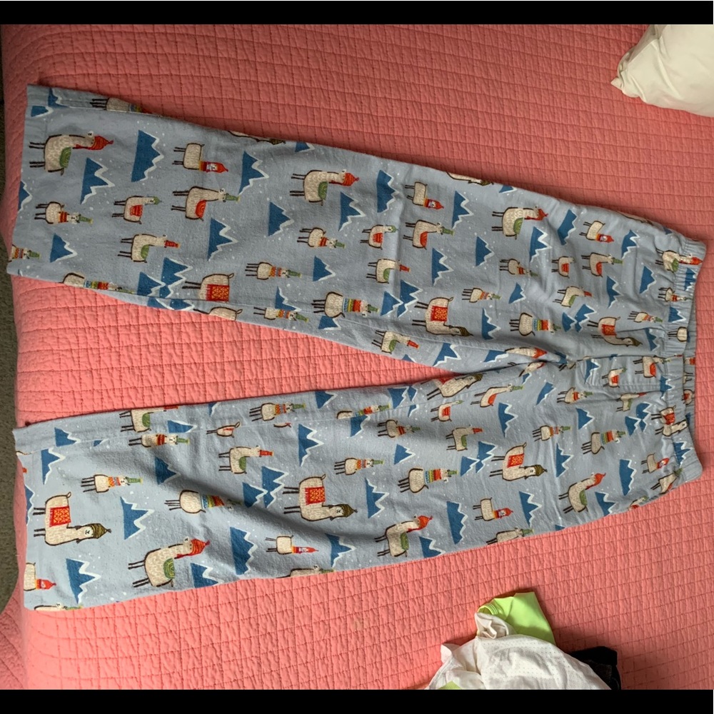 Alpaca flannel pajama bottoms